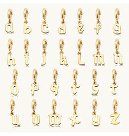 Little Words Project LWP Gothic Letter Charm - Gold