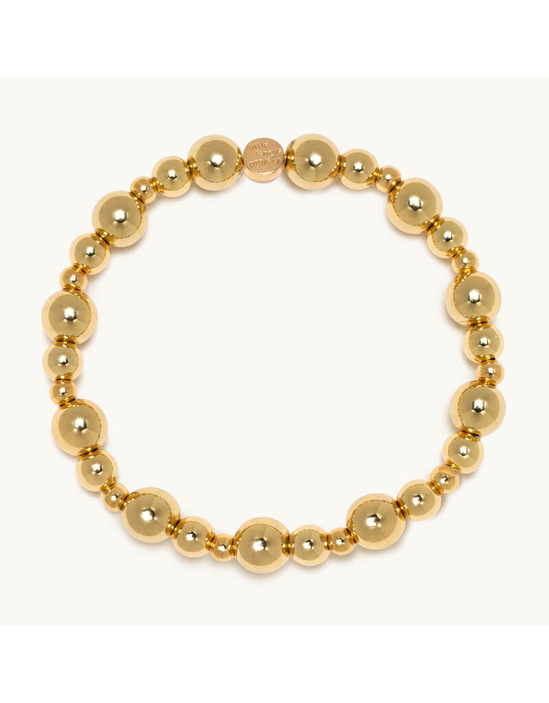 Little Words Project Base Bracelet Gold Bubbles