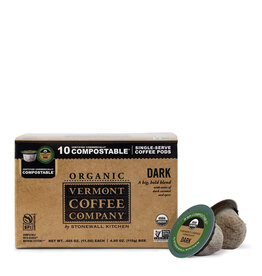 Stonewall Kitchen Organic Compostable Coffee Pods Dark