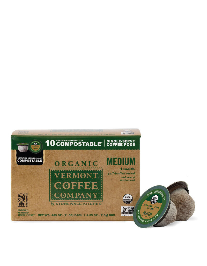 Stonewall Kitchen Organic Compostable Coffee Pods Medium