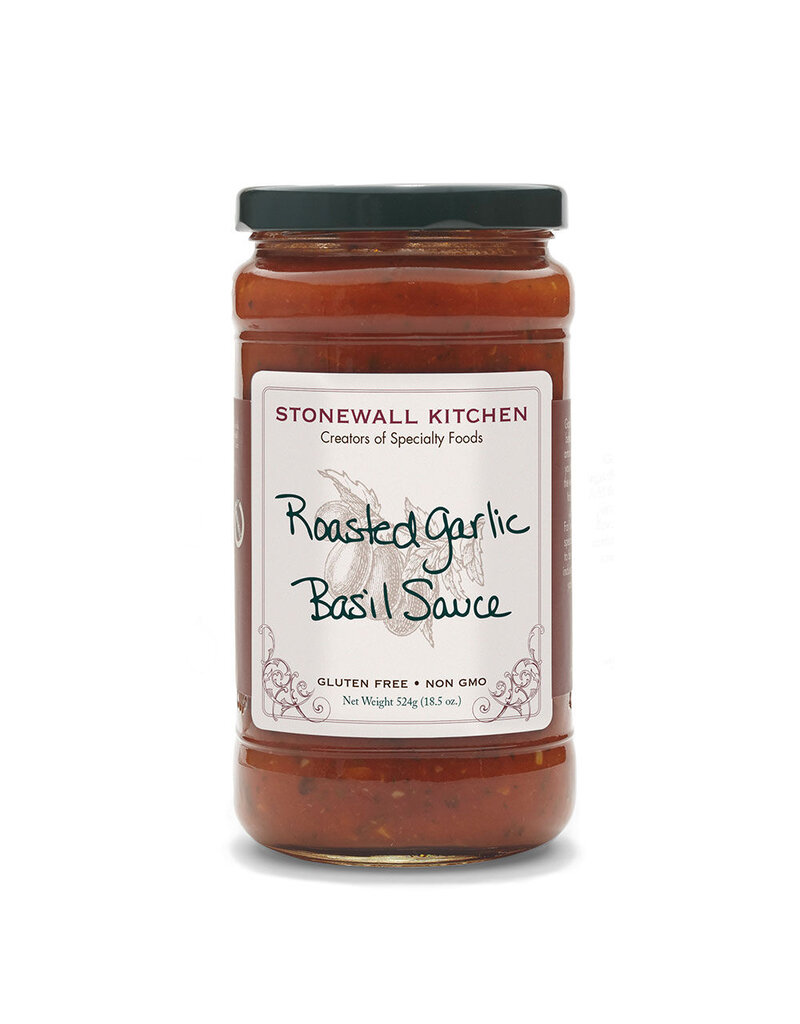 Stonewall Kitchen Roasted Garlic Basil Sauce 18.5