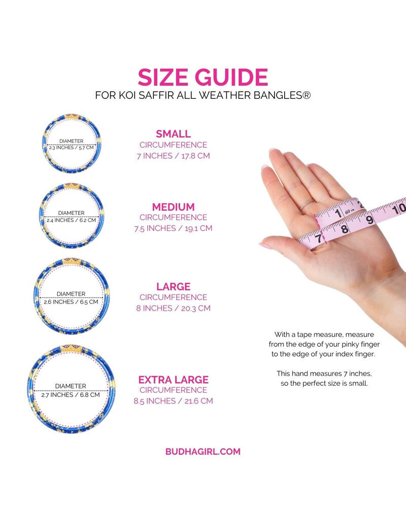 Budhagirl All Weather Bracelets - Koi Saffir
