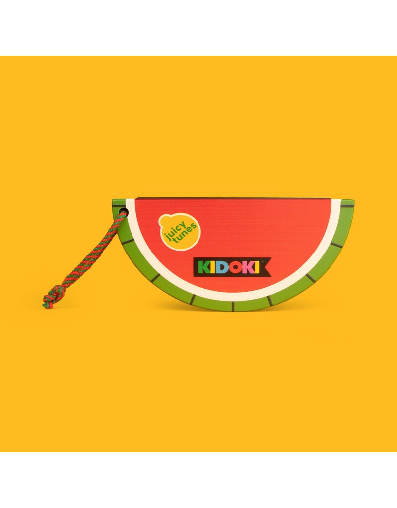 Kikkerland Kidoki Wooden Fruit Harmonica