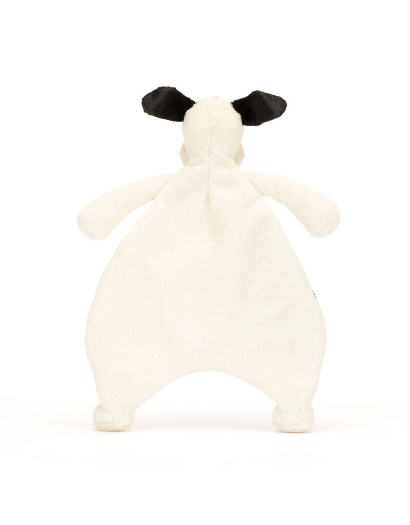 Jellycat Bashful Black and Cream Puppy Comforter