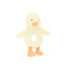 Jellycat Bashful Duckling Ring Rattle