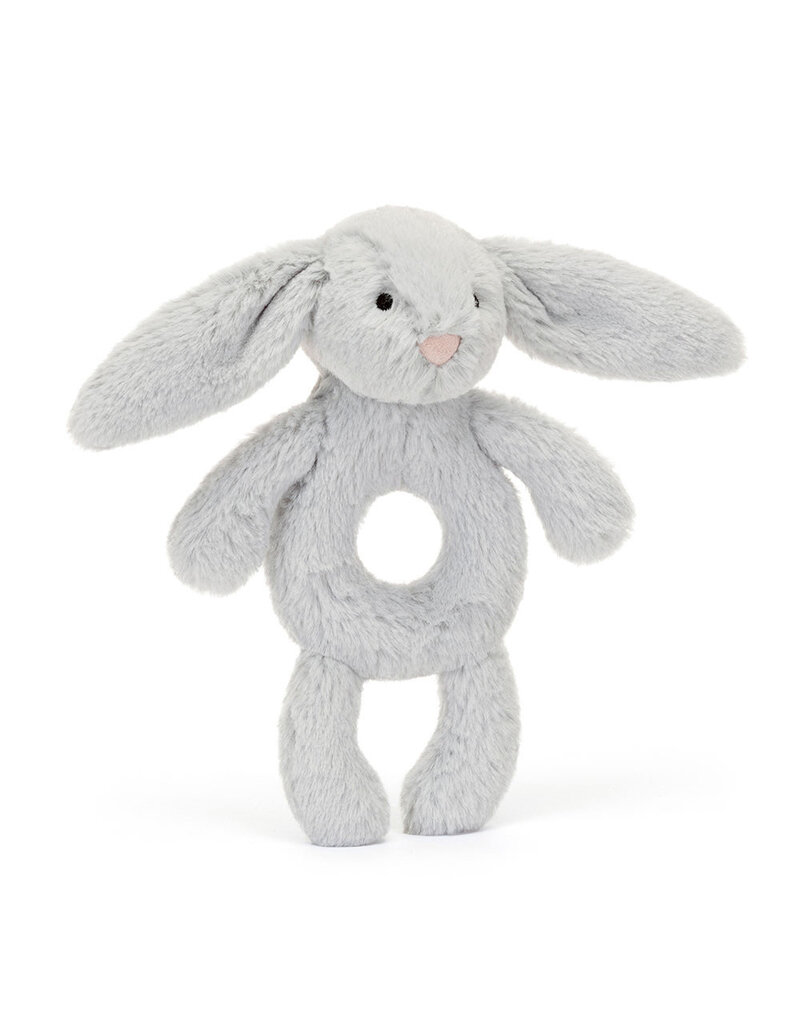 Jellycat Bashful Silver (Grey) Ring Rattle