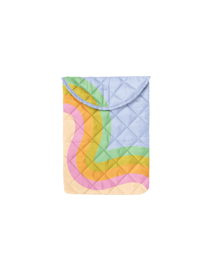Talking Out of Turn Foldover Puffy Laptop Sleeves