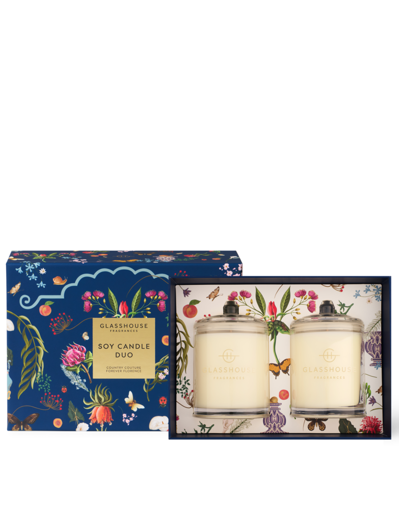 Glasshouse Candle Duo - Country Couture/Forever Fiore