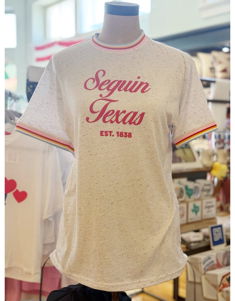 Jadelynn Brooke Seguin Texas Est 1838 Typography - White