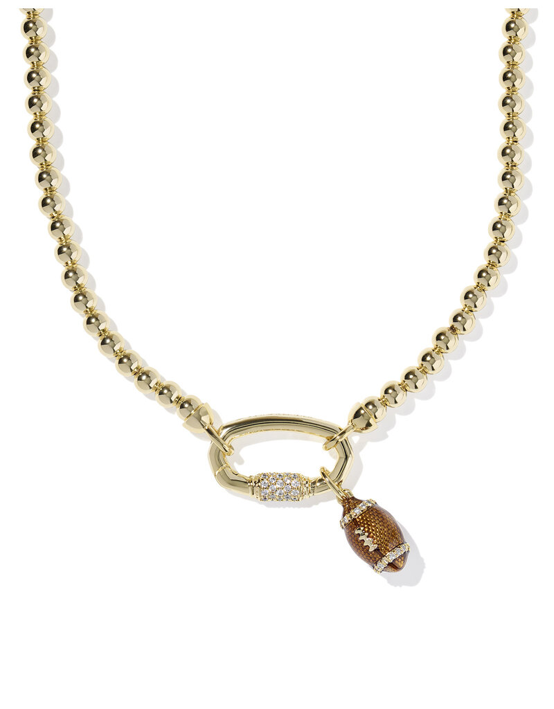 Kendra Scott Football Metal Strand Necklace