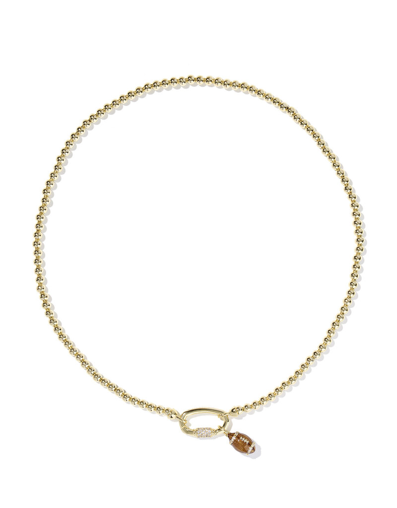 Kendra Scott Football Metal Strand Necklace