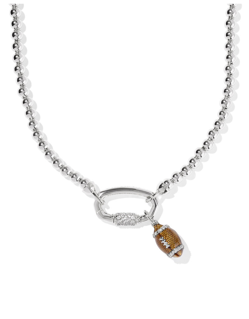 Kendra Scott Football Metal Strand Necklace