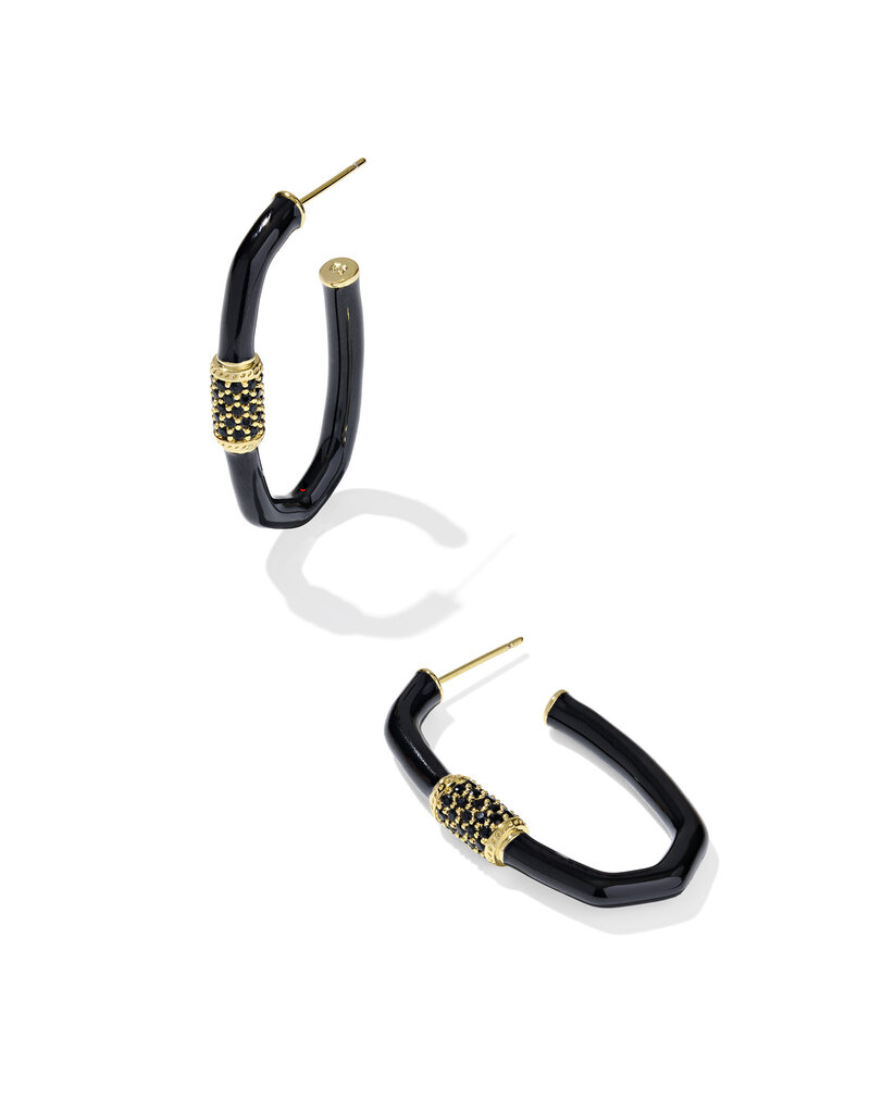 Kendra Scott Emery Large Enamel Hoop Earring