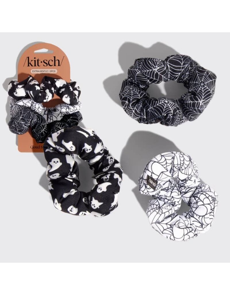 Kitsch Cloud Scrunchies 3pc - Spiderweb