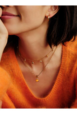 Kendra Scott Pumpkin Link and Chain Necklace