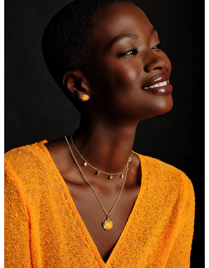 Kendra Scott Pumpkin Long Pendant