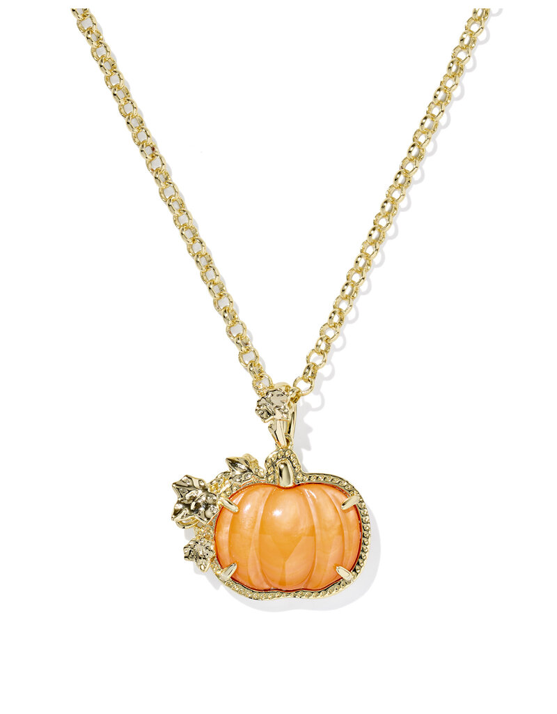 Kendra Scott Pumpkin Long Pendant