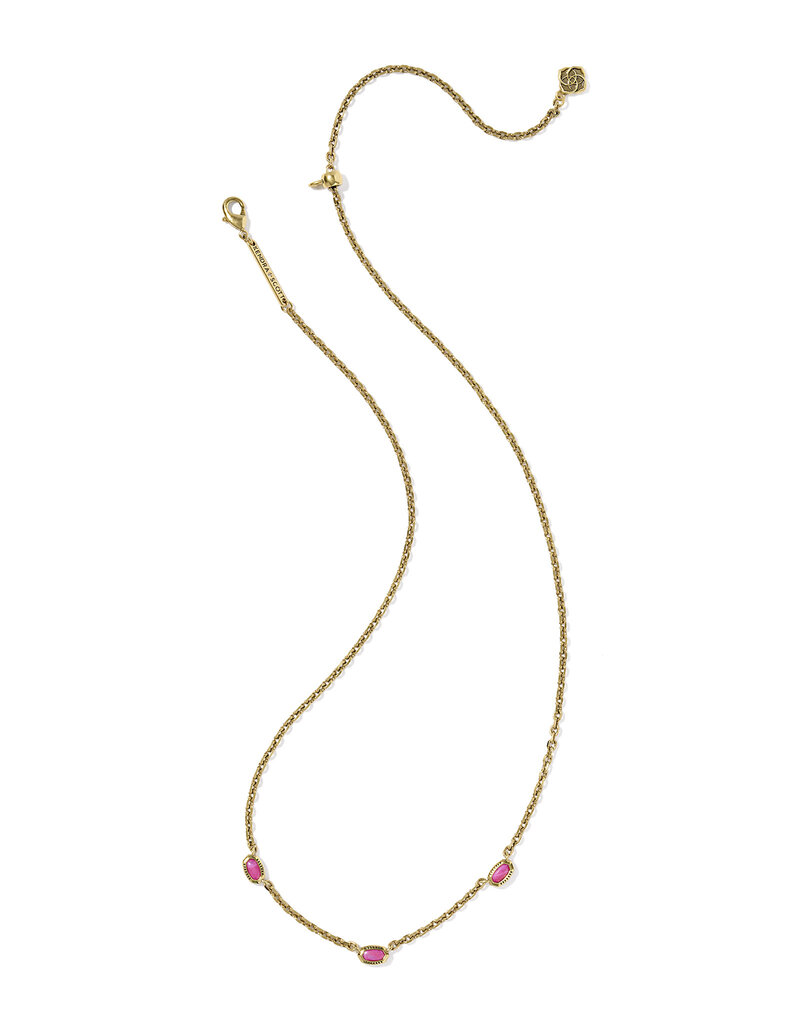 Kendra Scott Mini Elisa Three Stone Strand Necklace