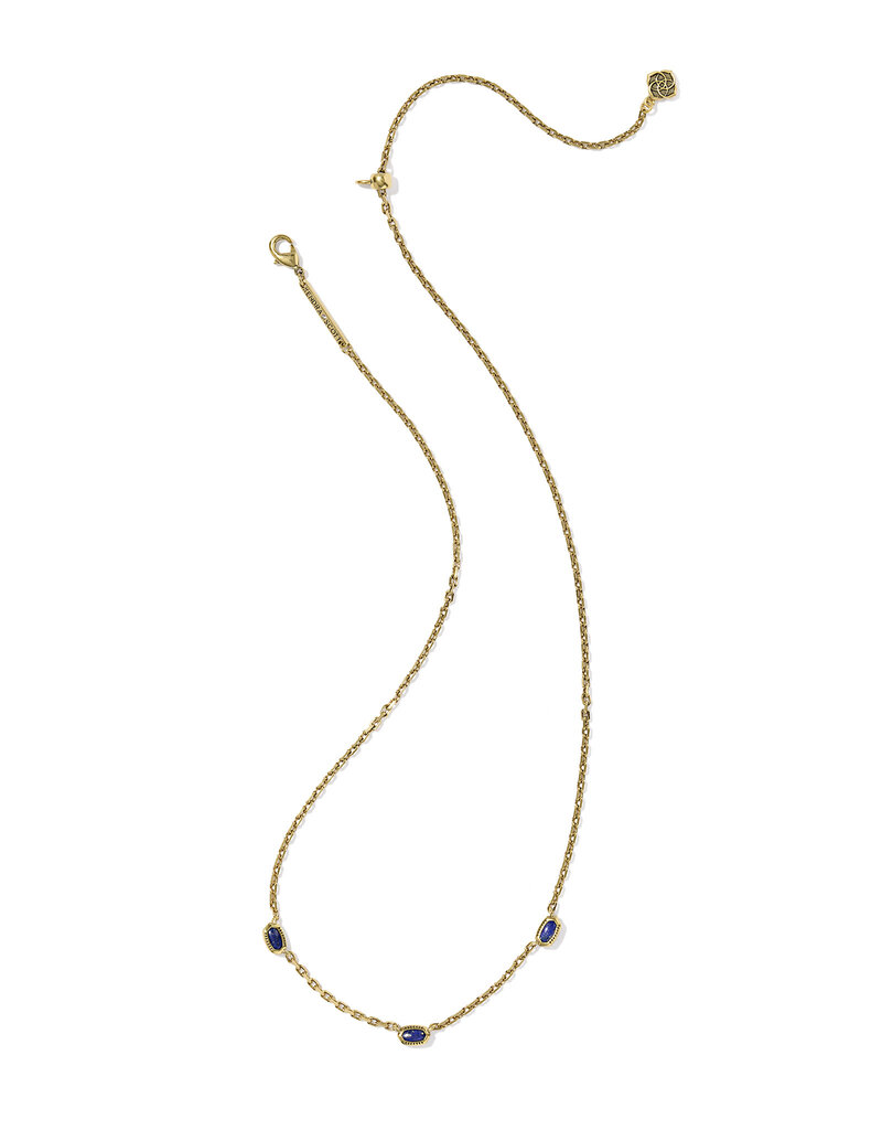 Kendra Scott Mini Elisa Three Stone Strand Necklace