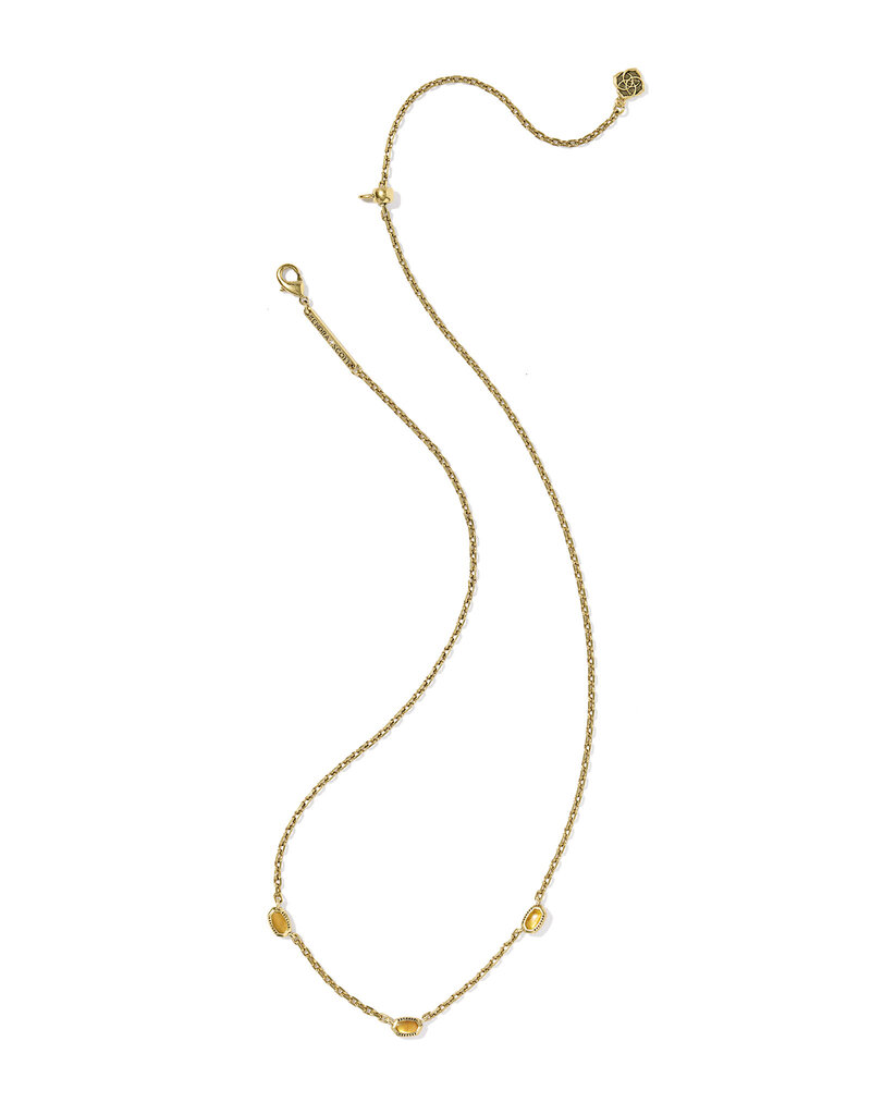 Kendra Scott Mini Elisa Three Stone Strand Necklace