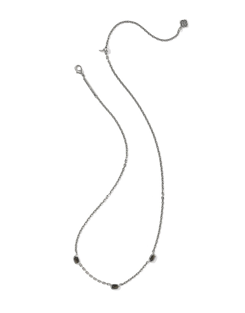 Kendra Scott Mini Elisa Three Stone Strand Necklace