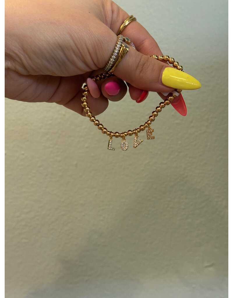 Little Words Project LWP Dripping In Gold Bracelet