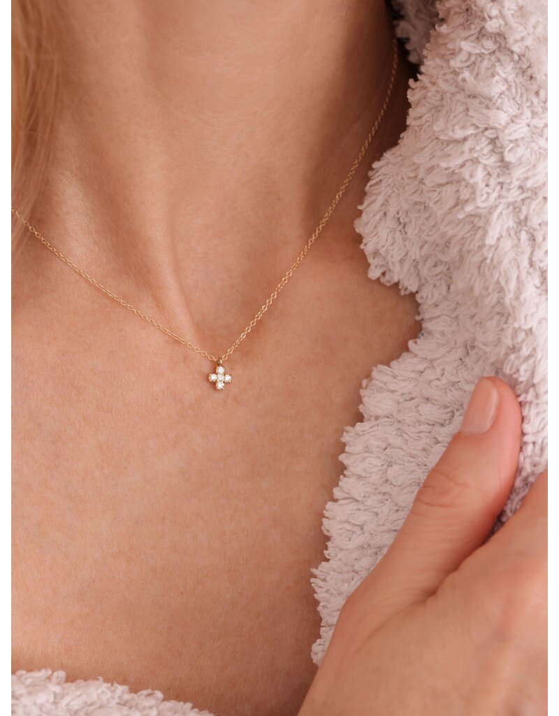 Enewton 14K Gold & Diamond Signature Cross Necklace