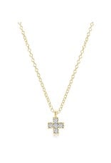 Enewton 14K Gold & Diamond Signature Cross Necklace
