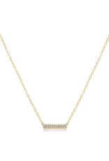 Enewton 14K Gold & Diamond Significance Bar Necklace