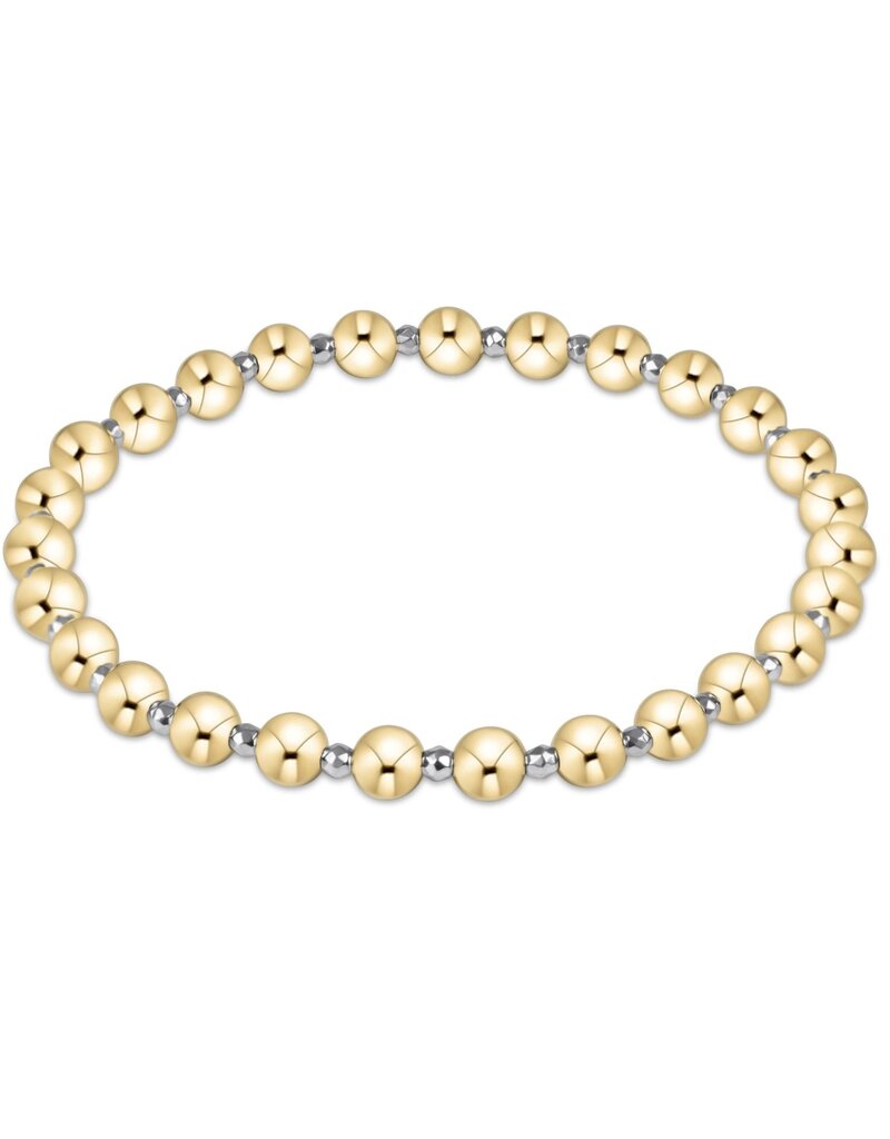 Enewton Extends Bright Silver Faceted Hematite Grateful Pattern Bead Bracelet