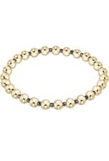 Enewton Extends Silver Faceted Hematite Grateful Pattern Bead Bracelet