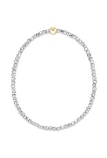 Enewton Silver Faceted Hematite Bead Bracelet