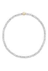 Enewton Bright Silver Faceted Hematite Bead Bracelet