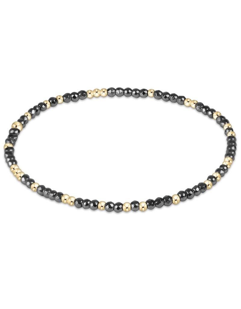 Enewton Hope Unwritten Silver Faceted Hematite Bead Bracelet
