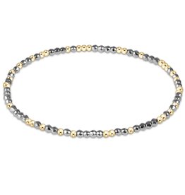 Enewton Hope Unwritten Bright Silver Faceted Hematite Bead Bracelet