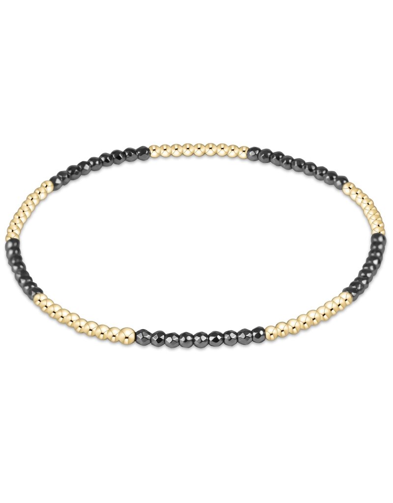 Enewton Blissful Pattern 2mm Hematite Bead Bracelet