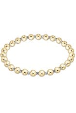 Enewton Bright Silver Faceted Hematite Grateful Pattern Bead Bracelet