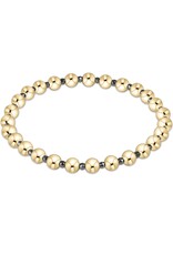 Enewton Silver Faceted Hematite Grateful Pattern Bead Bracelet