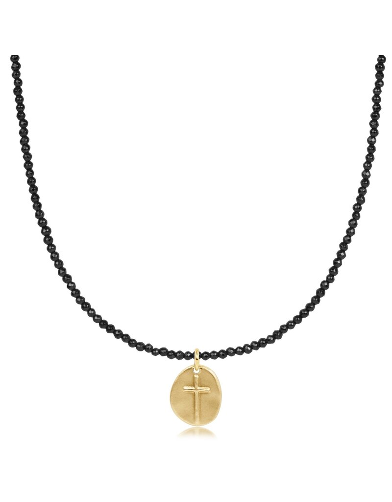 Enewton 15" Choker Faceted Hematite