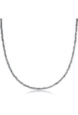 Enewton 15" Choker Silver Faceted Hematite