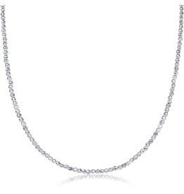 Enewton 15" Choker Bright Silver Faceted Hematite
