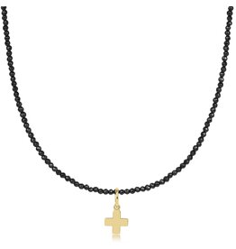 Enewton 17" Choker Faceted Hematite