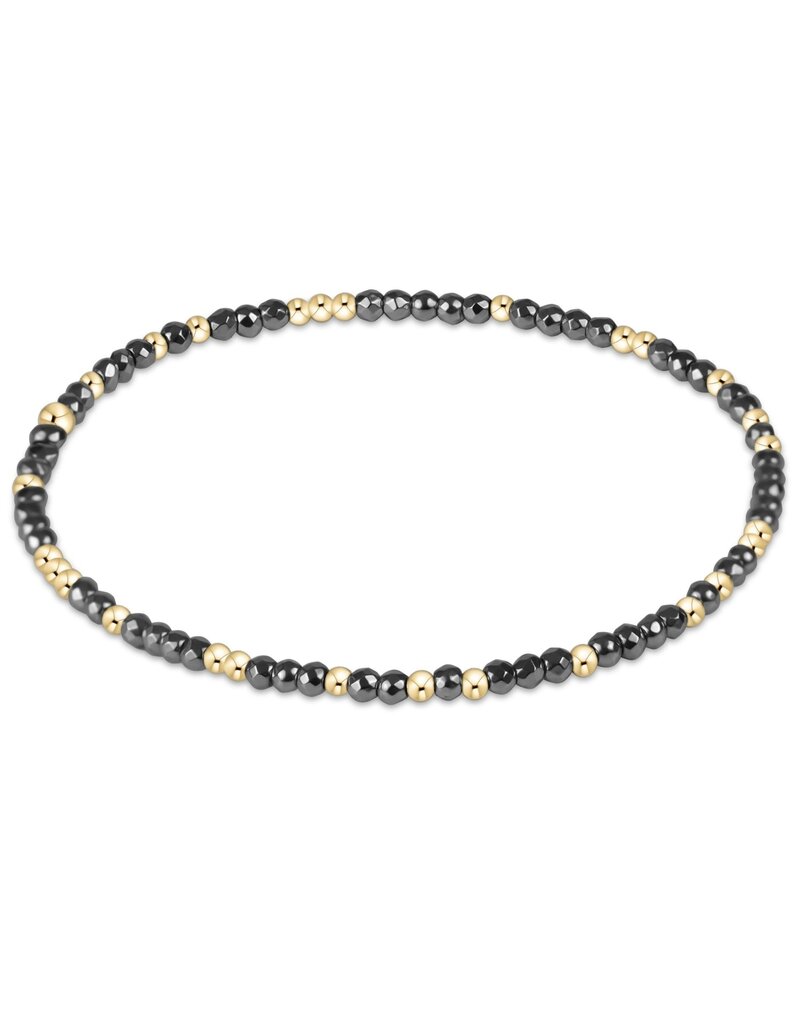 Enewton Extends Hope Unwritten Silver Faceted Hematite Bead Bracelet