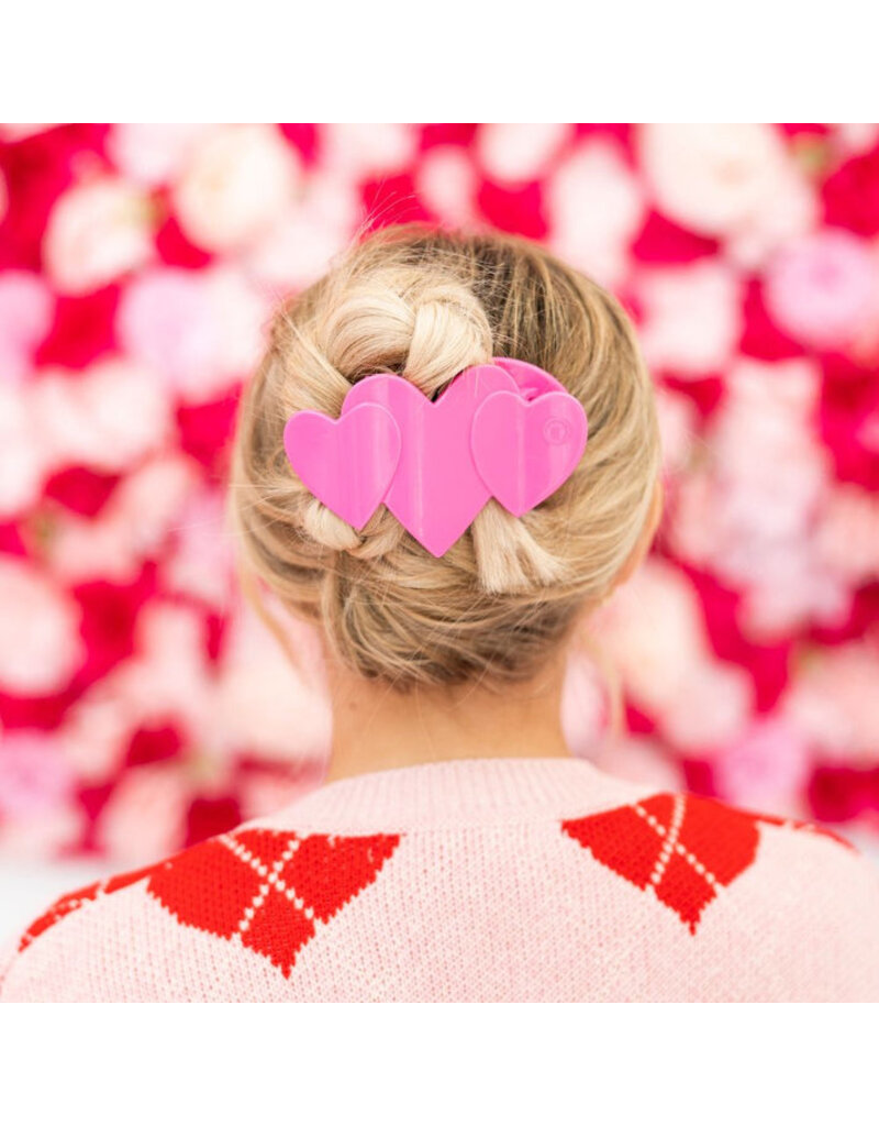 Teleties Heart to Heart Flat Hair Clip - Large