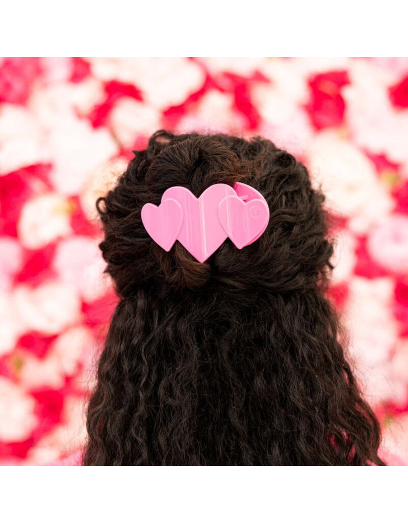Teleties Heart to Heart Flat Hair Clip - Medium