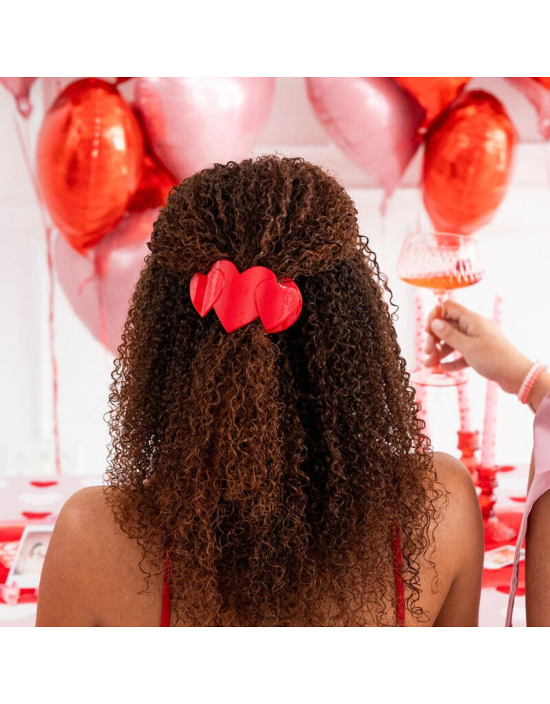 Teleties Heart to Heart Flat Hair Clip - Medium