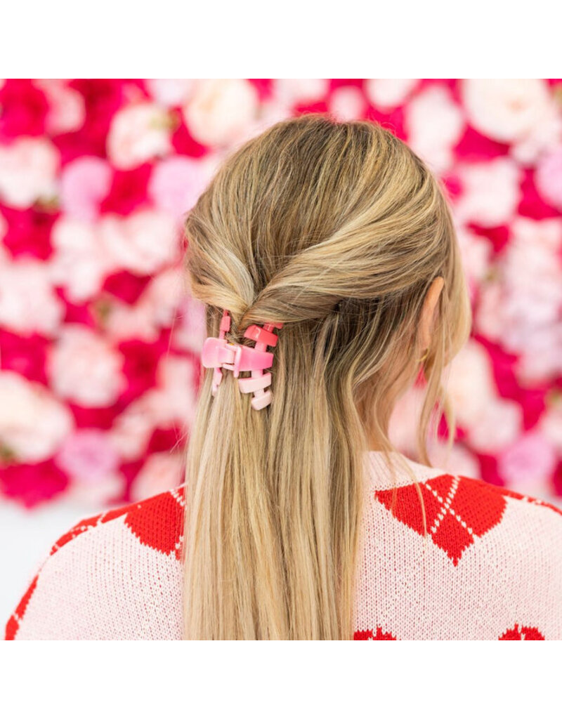 Teleties Classic Small Teleties Hair Clip - Valentines