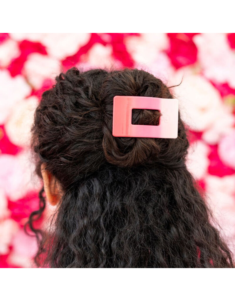 Teleties Flat Rectangle Hair Clip - Small - Valentines Day