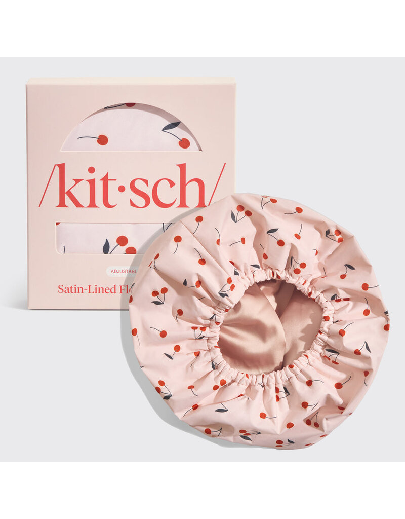 Kitsch Satin-Lined Flexi Shower Cap