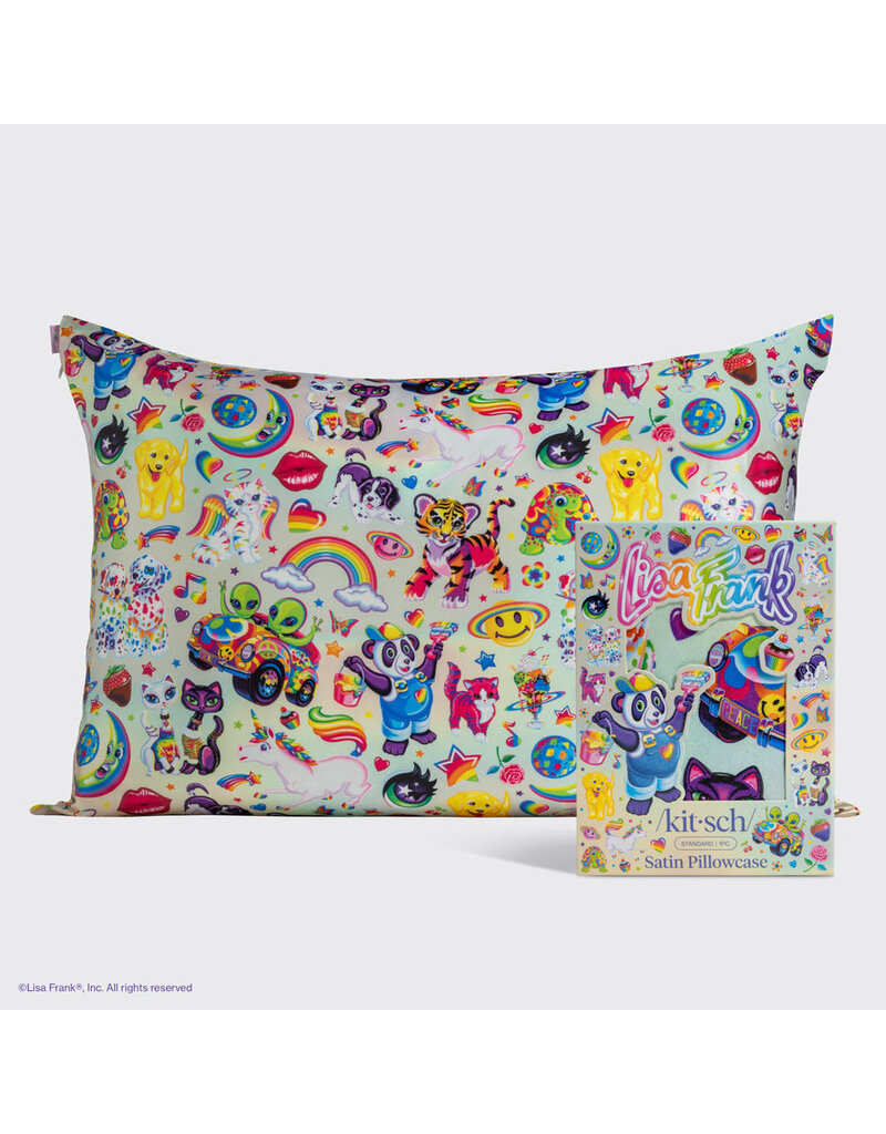 Kitsch Lisa Frank x Kitsch Standard Satin Pillow Case